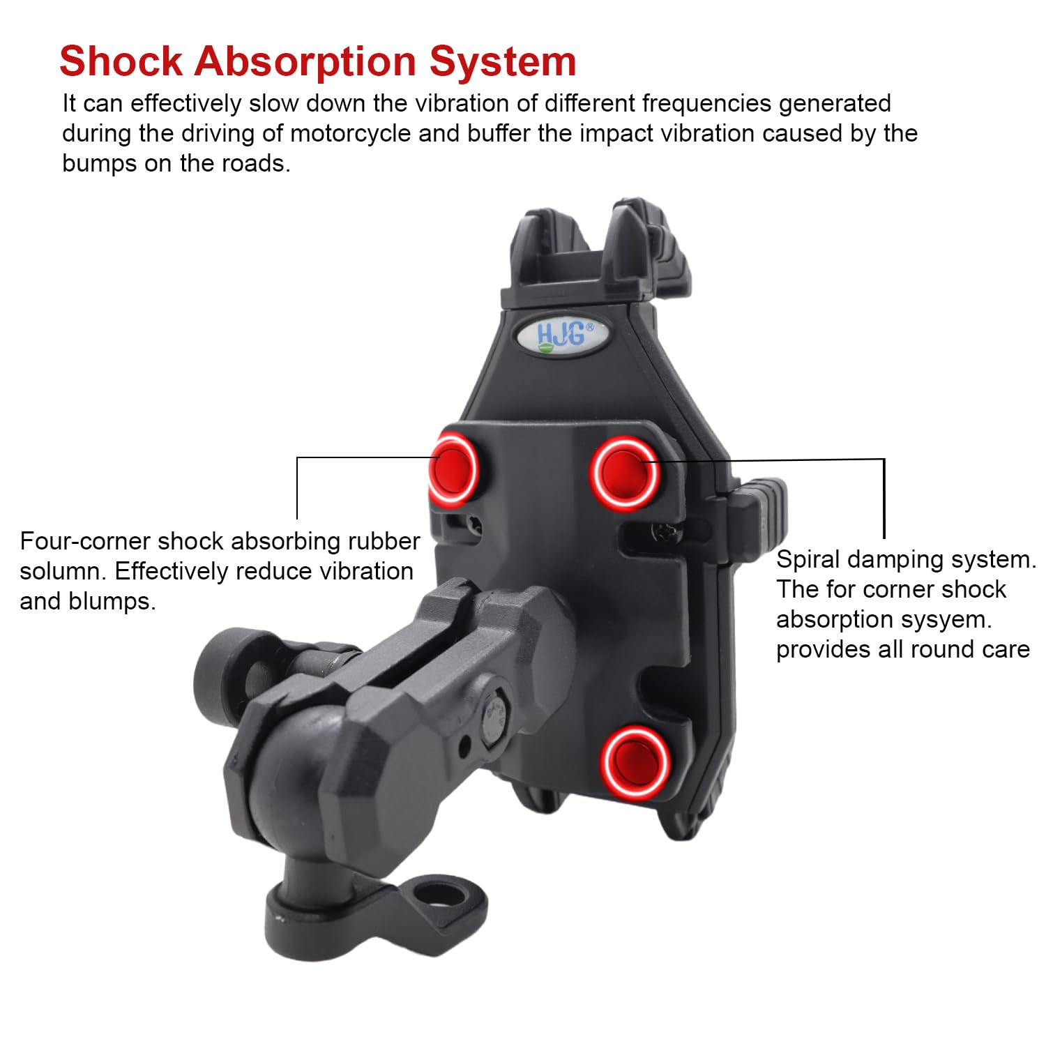 Shockproof Bike Mobile Holder for Mobile,Action Camera,GPS Mounting with Adjustable Design Universal for All Bikes - Image 4