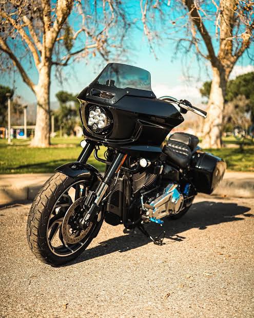 Low Rider ST Fairing FXLRS Fairing Kit Fit for 2018-2024 Harley Low Rider/S, Headlight Fairing Cowl, Windscreen (Vivid Black, ST Fairing, Installation Bracket & Support Bracket) - Image 2